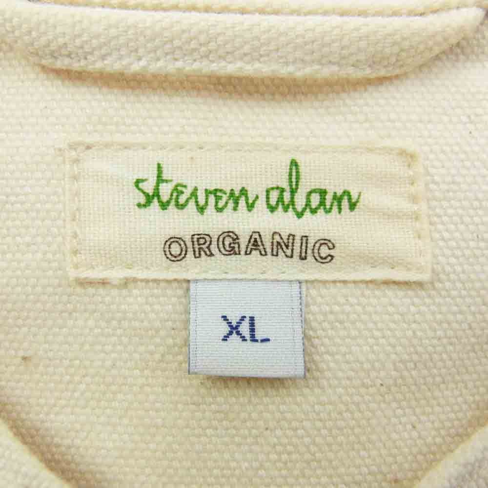 スティーブンアラン 8125-199-0411 ORGANIC O/D STAND COVERALL オーガニック スタンドカラー ジャケット オフホワイト系 XL【中古】