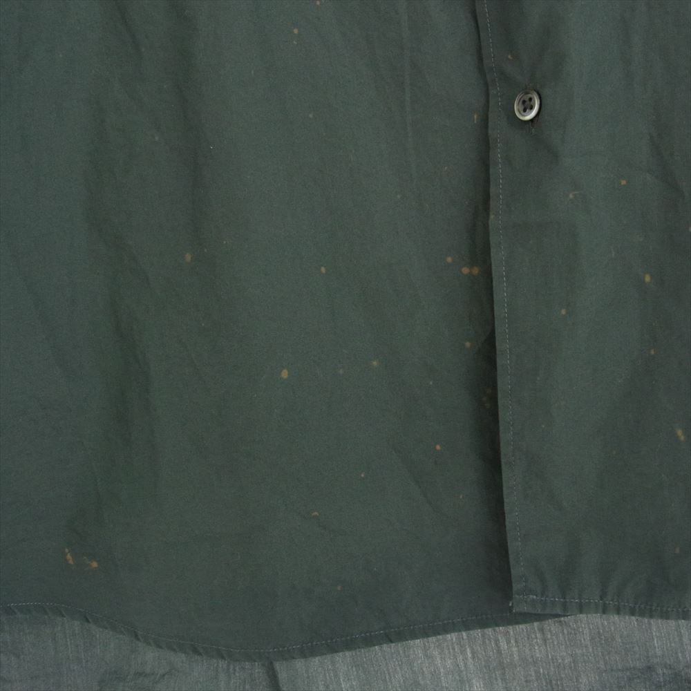 GRAPHPAPER グラフペーパー 23SS GM232-50003B Broad S/S Oversized Regular Collar Shirt ブロード 半袖 オーバーサイズ レギュラーカラー シャツ グレー系 F【中古】