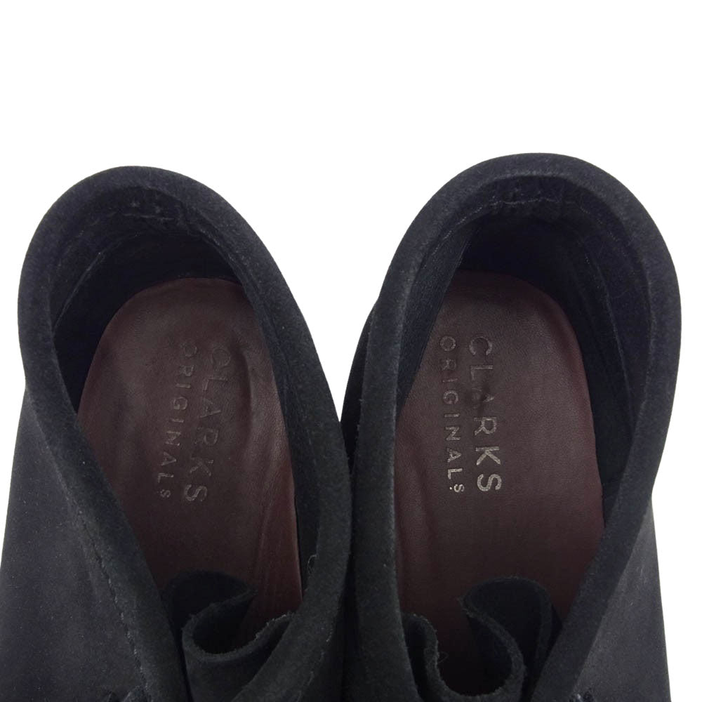 Clarks クラークス 11826 Desert Boot スエード デザート ブーツ ワラビー ブラック系 UK11【中古】