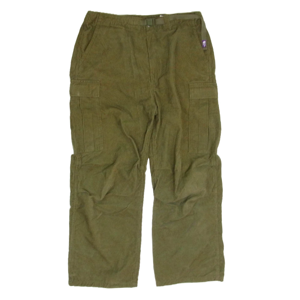 THE NORTH FACE ノースフェイス NT5156N PURPLE LABEL パープルレーベル Corduroy Cargo Pants  コーデュロイ カーゴパンツ カーキ系 36【中古】