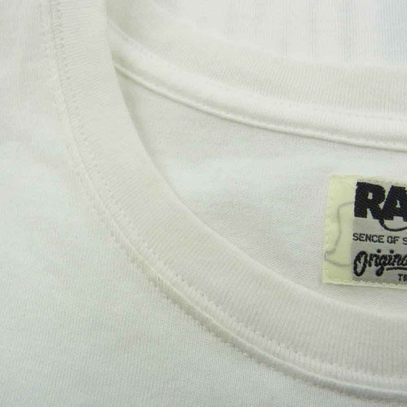 RATS ラッツ 20SS BIG FACE TEE Tシャツ 半袖 ホワイト系 L【中古】