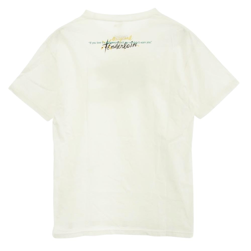 TENDERLOIN テンダーロイン 20SS シャア パロディー グラフィック Tシャツ 半袖 ホワイト系 L【中古】