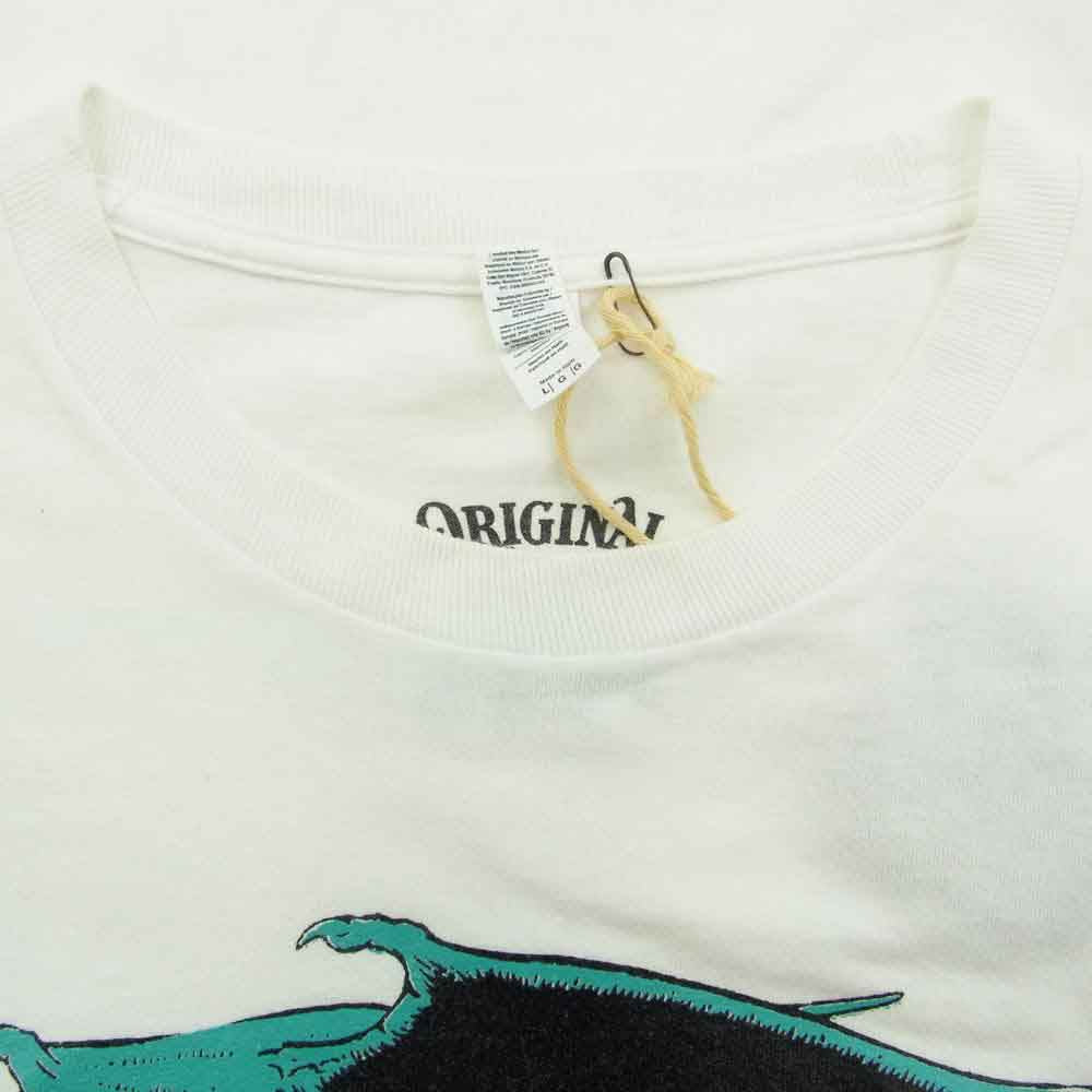 TENDERLOIN テンダーロイン 20SS シャア パロディー グラフィック Tシャツ 半袖 ホワイト系 L【中古】