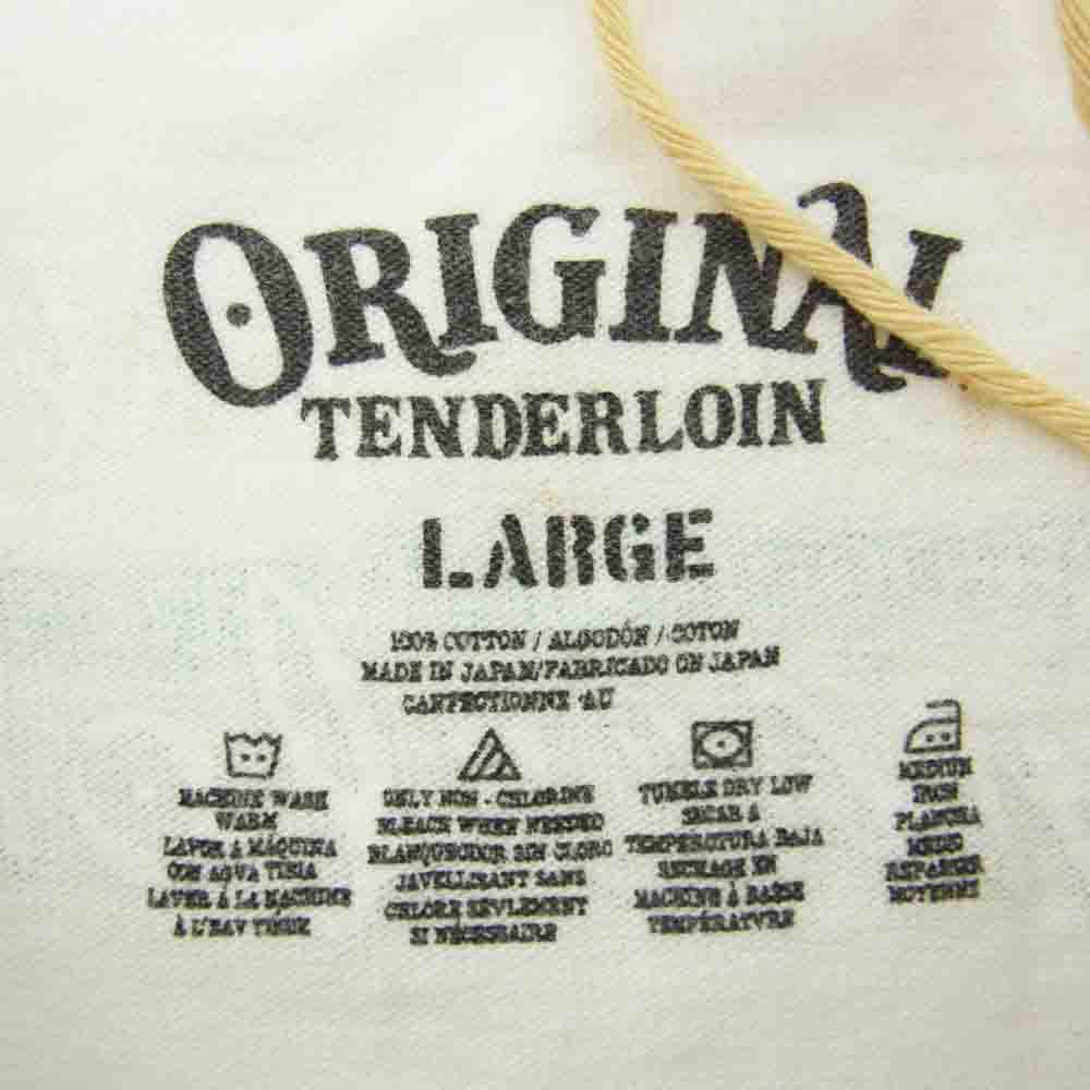 TENDERLOIN テンダーロイン 20SS シャア パロディー グラフィック Tシャツ 半袖 ホワイト系 L【中古】