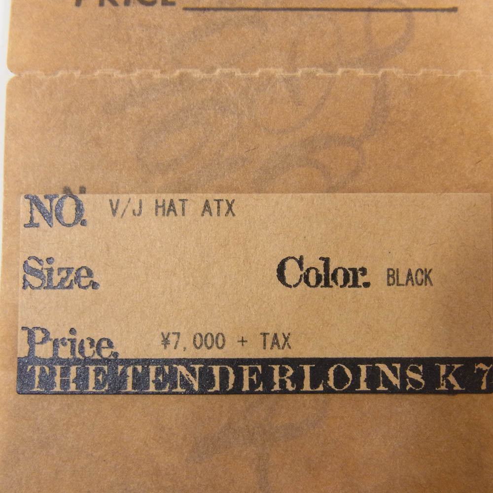 TENDERLOIN テンダーロイン V/J HAT コットン ベレー帽 ブラック系 ONE SIZE【中古】