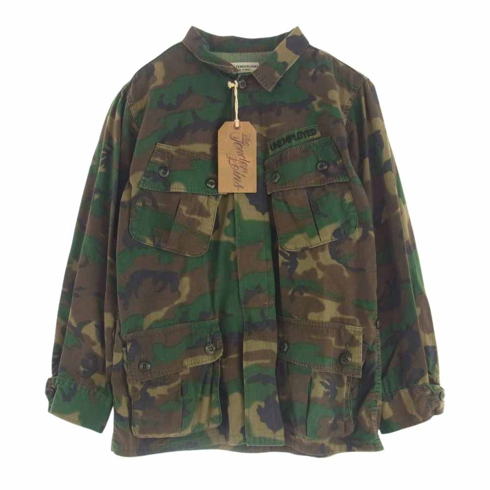 TENDERLOIN テンダーロイン 16AW T-ARMY JKT JF ブラウン リーフカモ ジャングル ファティーグ アーミー ジャケット マルチカラー系 XS【中古】