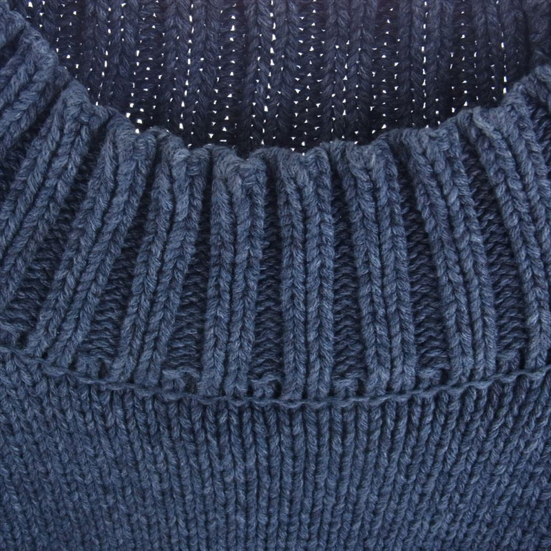 TENDERLOIN テンダーロイン 19AW MOCK NECK COTTON KNIT モックネック ニット セーター ブルー系 M【中古】