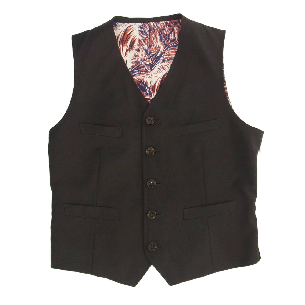 TENDERLOIN テンダーロイン × The Stylist Japan スタイリストジャパン 2ボタン 3ピース スーツ セットアップ ブラウン系 ジャケット:XS　ベスト:S　パンツ:XS【中古】