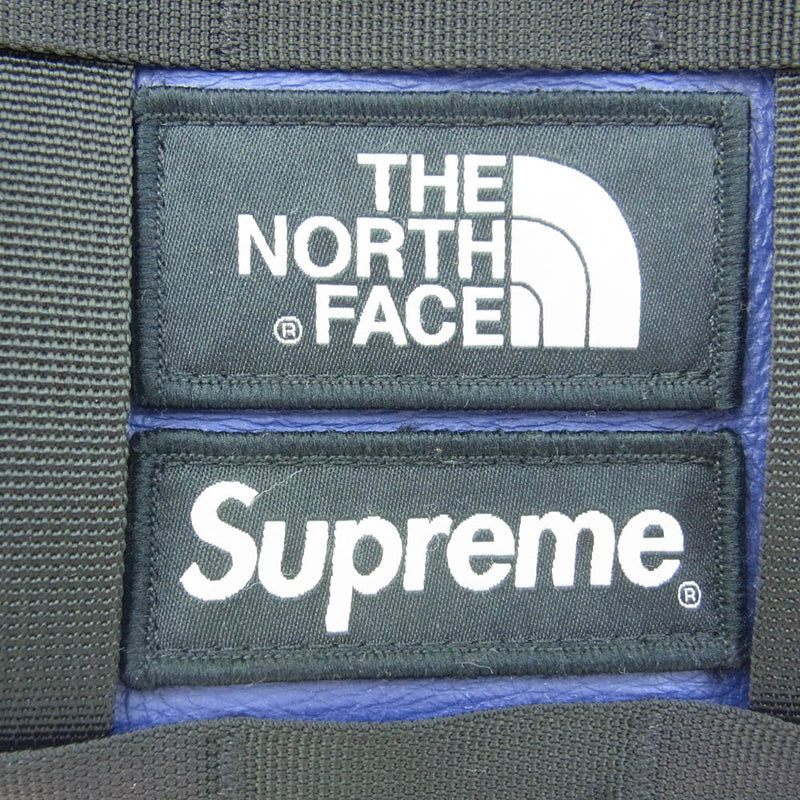 Supreme シュプリーム 18AW × The North Face ザノースフェイス Leather Mountain Waist Bag Purple レザー マウンテン ウエスト バッグ グレープ パープル系【中古】