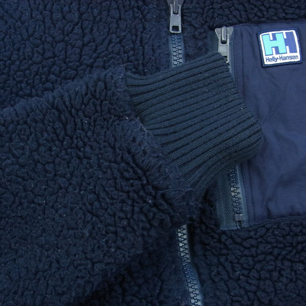 HELLY HANSEN ヘリーハンセン HOE51254 FIBER PILE THERMO HOODIE ファイバーパイルサーモ フリース フーディ パーカー ネイビー系 L【中古】