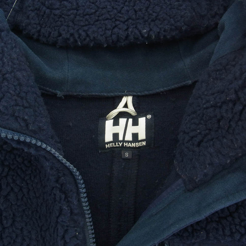 HELLY HANSEN ヘリーハンセン HOE51254 FIBER PILE THERMO HOODIE ファイバーパイルサーモ フリース フーディ パーカー ネイビー系 S【中古】