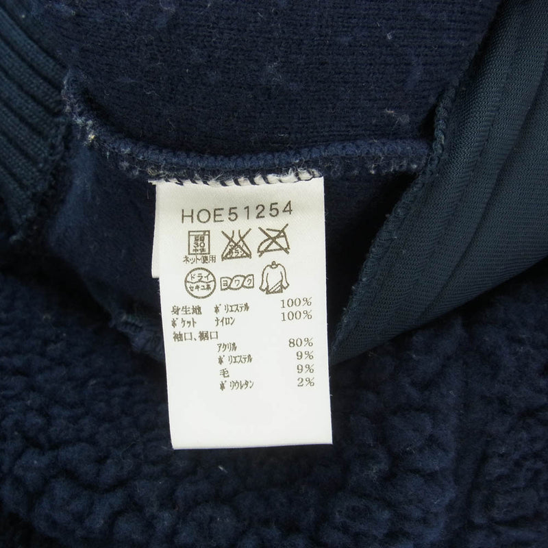 HELLY HANSEN ヘリーハンセン HOE51254 FIBER PILE THERMO HOODIE ファイバーパイルサーモ フリース フーディ パーカー ネイビー系 S【中古】