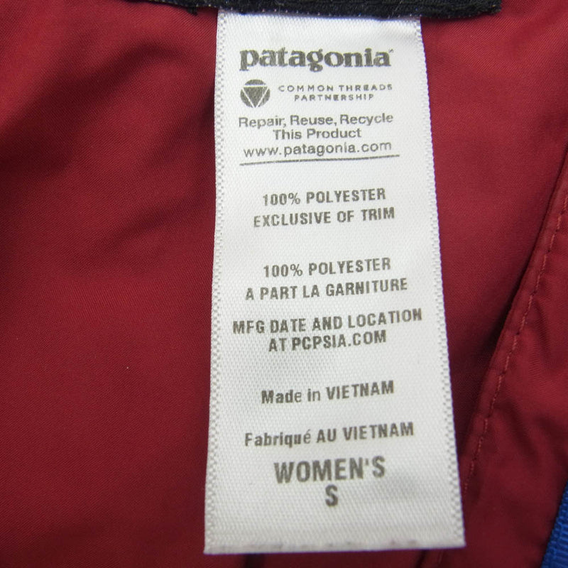 patagonia パタゴニア 23065FA13 WOMAN レトロX フリース カーディガン 総柄 フリースジャケット パーカー レッド系 S【中古】