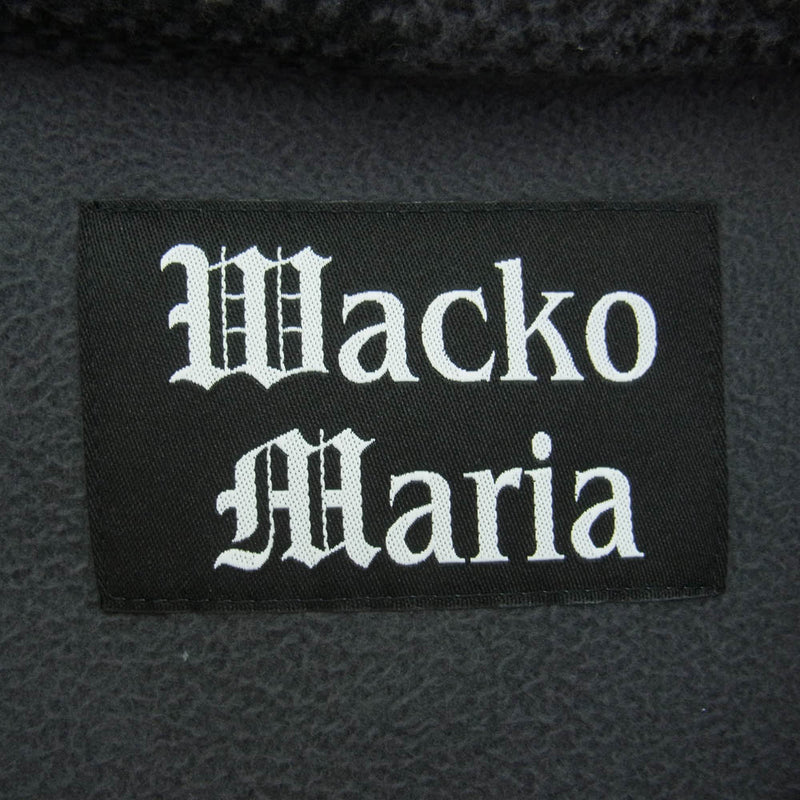 WACKO MARIA ワコマリア 24AW 24FW-WMO-BL25 FLEECE SHIRT TYPE2 フリース シャツ ジャケット タイプ2 ブラック系 グレー系 M【新古品】【未使用】【中古】