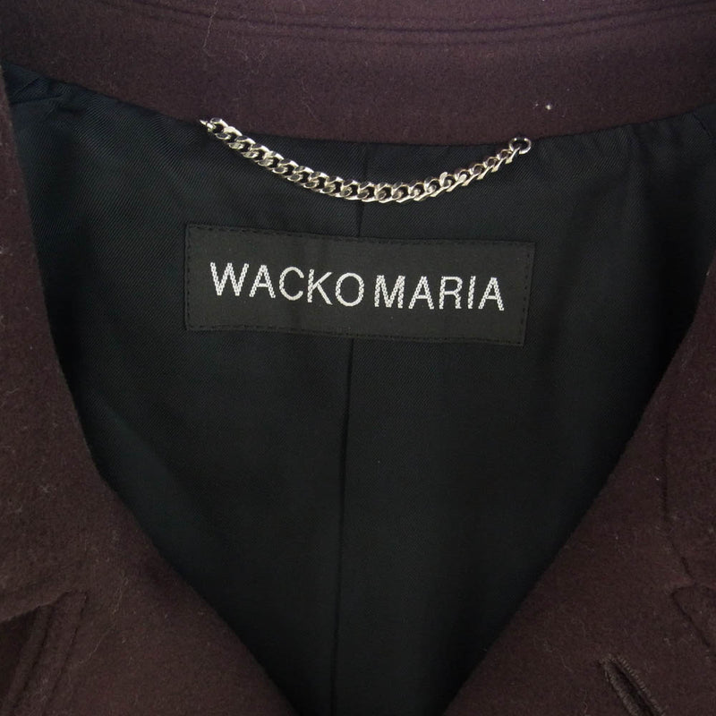 WACKO MARIA ワコマリア 23AW 23FW-WMO-CO02 BAL COLLAR COAT ( TYPE-2 ) カシミア混 ウール ラグランスリーブ バルカラーコート ブラウン系 M【極上美品】【中古】