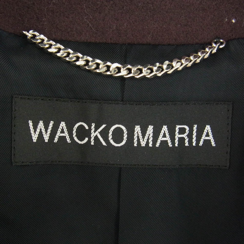 WACKO MARIA ワコマリア 23AW 23FW-WMO-CO02 BAL COLLAR COAT ( TYPE-2 ) カシミア混 ウール ラグランスリーブ バルカラーコート ブラウン系 M【極上美品】【中古】