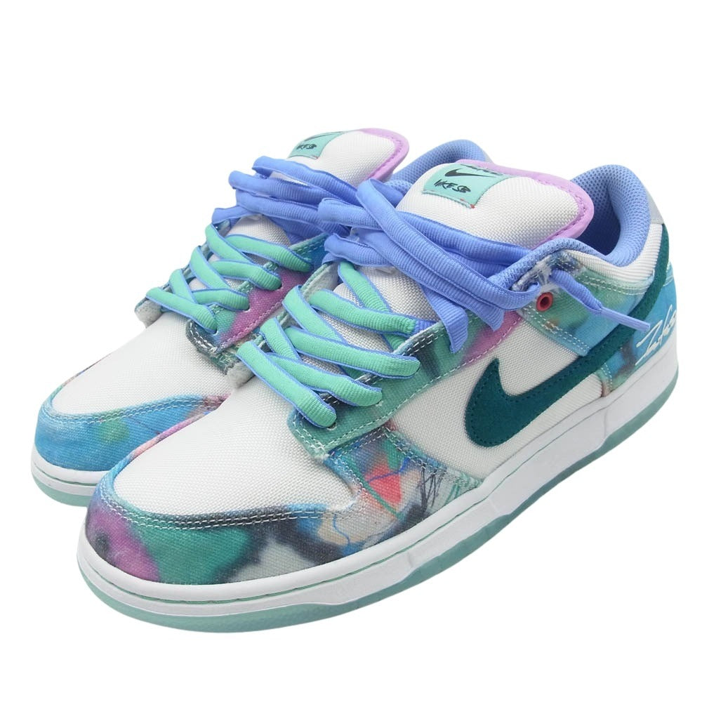 NIKE SB ナイキエスビー HF6061-400 × Futura Laboratories フェイクバスターズ鑑定済 DUNK LOW OG QS フューチュラ ラボラトリーズ ダンクロー ローカット スニーカー マルチカラー系 28cm【中古】