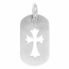 CHROME HEARTS クロムハーツ（原本無） D TAG LRG CROSS カット アウト クロス スモール ドッグタグ シルバー系【中古】