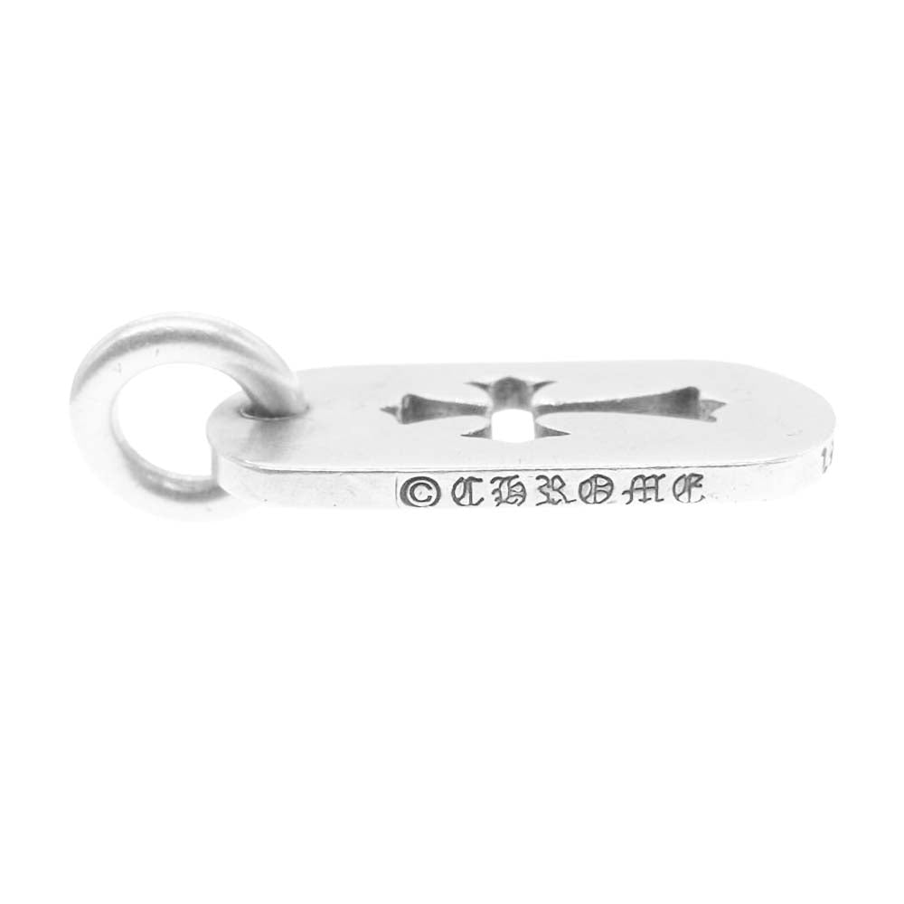 CHROME HEARTS クロムハーツ（原本無） D TAG LRG CROSS カット アウト クロス スモール ドッグタグ シルバー系【中古】