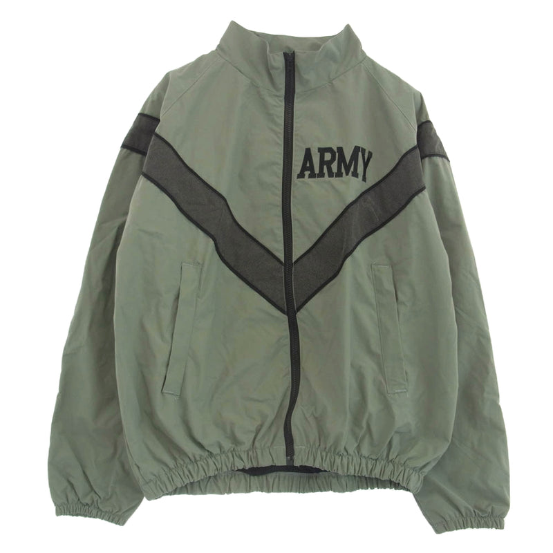 ヴィンテージ SPO100-04-D-0325 US ARMY IPFU JACKET アメリカ軍 米軍 00s ナイロン ジップアップ トレーニング ジャケット ブルゾン カーキ系 XS【中古】