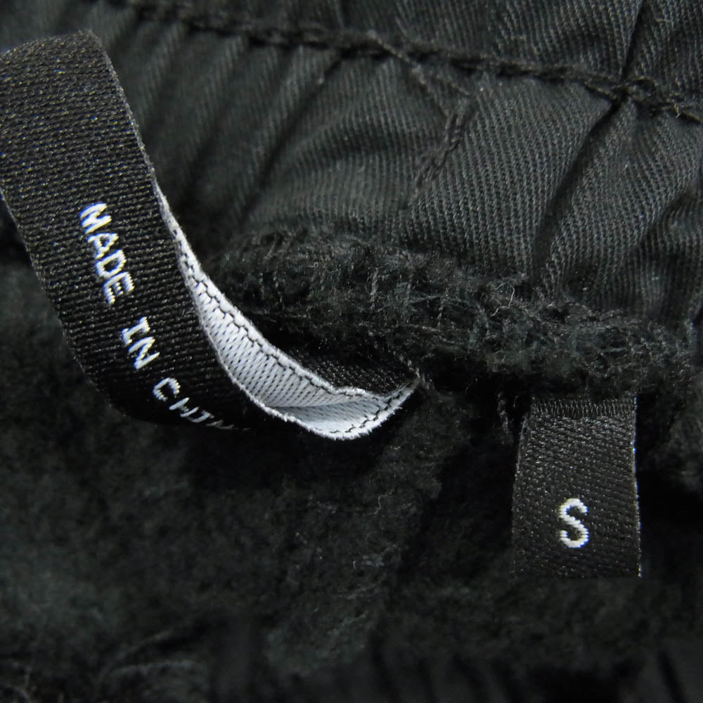 エンタイアスタジオ 23AW ES2341 UTILITY SWEATS CORK ユーティリティ ワイド スウェット カーゴ ロング パンツ ブラック系 S【中古】