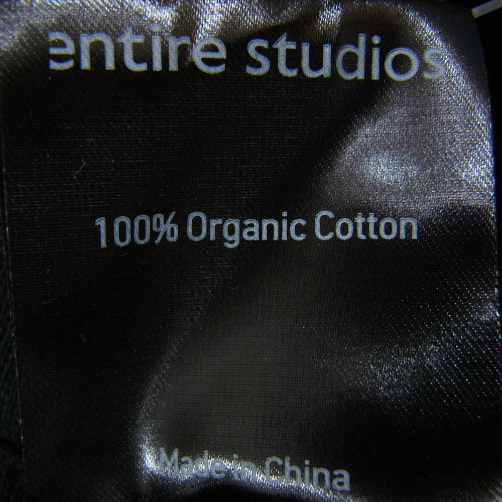 エンタイアスタジオ 23AW ES2341 UTILITY SWEATS CORK ユーティリティ ワイド スウェット カーゴ ロング パンツ ブラック系 S【中古】