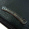 CHROME HEARTS クロムハーツ（原本無） JOEY ジョーイ ダガージップ レザー ウォレット 二つ折り 財布 コンパクトウォレット ブラック系【極上美品】【中古】