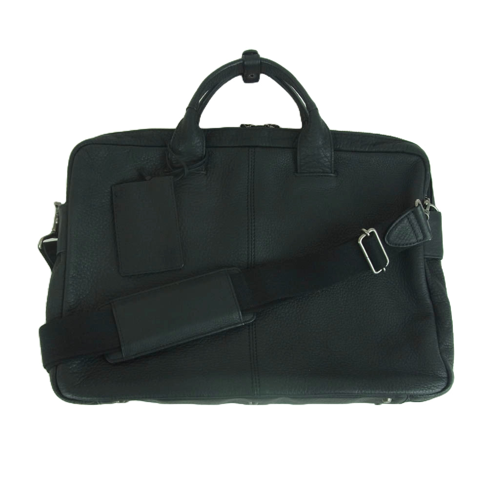 PORTER ポーター WITH ウィズ レザー 2WAY ブリーフケース ショルダー バッグ ブラック系【中古】