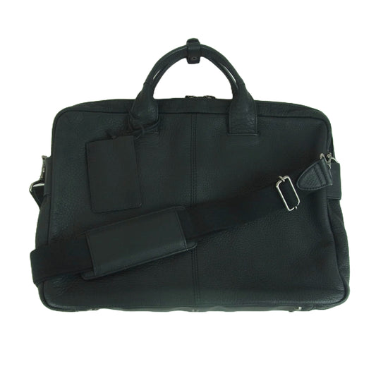 PORTER ポーター WITH ウィズ レザー 2WAY ブリーフケース ショルダー バッグ ブラック系【中古】