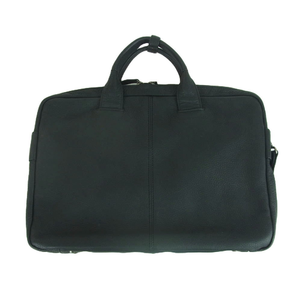 PORTER ポーター WITH ウィズ レザー 2WAY ブリーフケース ショルダー バッグ ブラック系【中古】