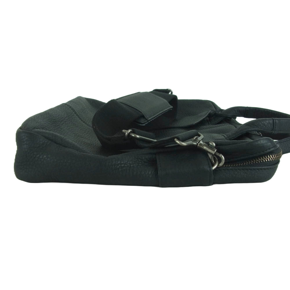 PORTER ポーター WITH ウィズ レザー 2WAY ブリーフケース ショルダー バッグ ブラック系【中古】