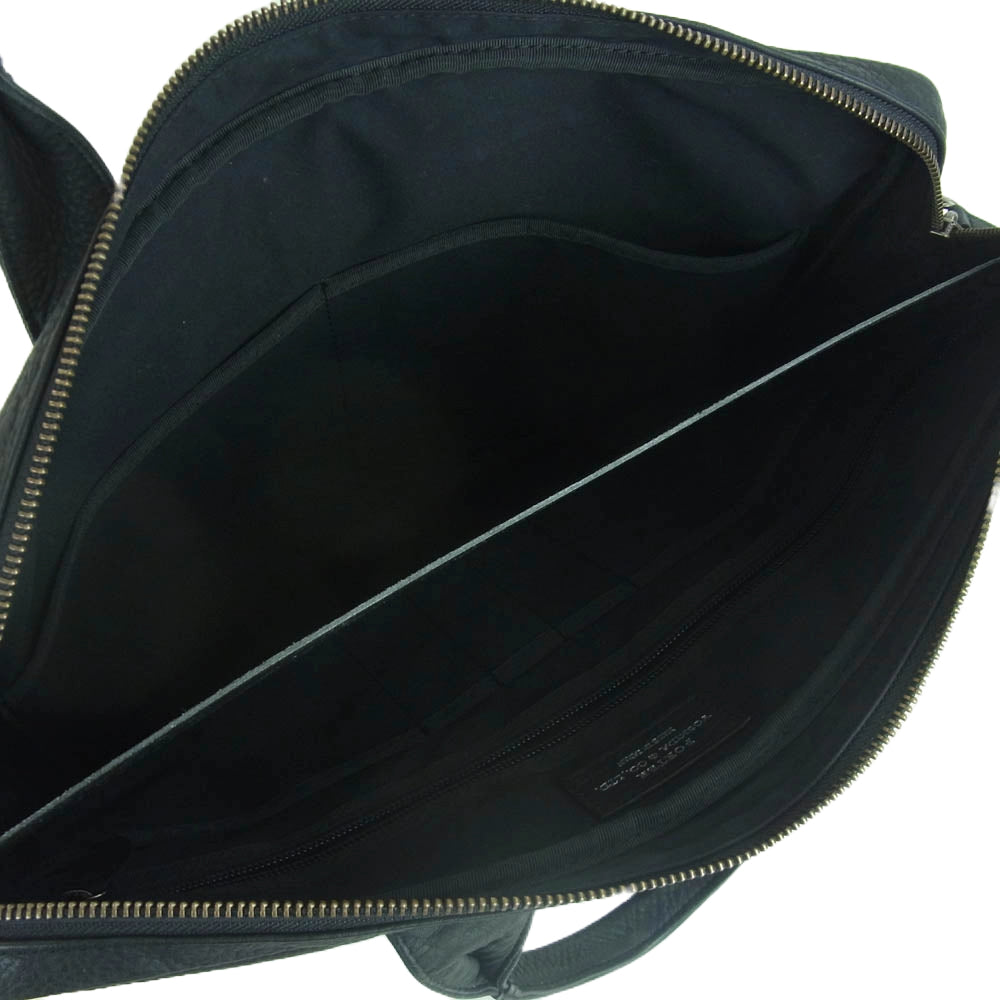 PORTER ポーター WITH ウィズ レザー 2WAY ブリーフケース ショルダー バッグ ブラック系【中古】