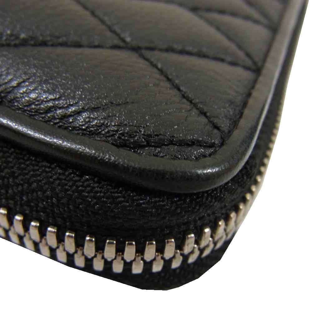 1piu1uguale3 ウノピュウノウグァーレトレ × CODY SANDERSON コディーサンダーソン round zip wallet ラウンド ジップ ウォレット ブラック系【美品】【中古】