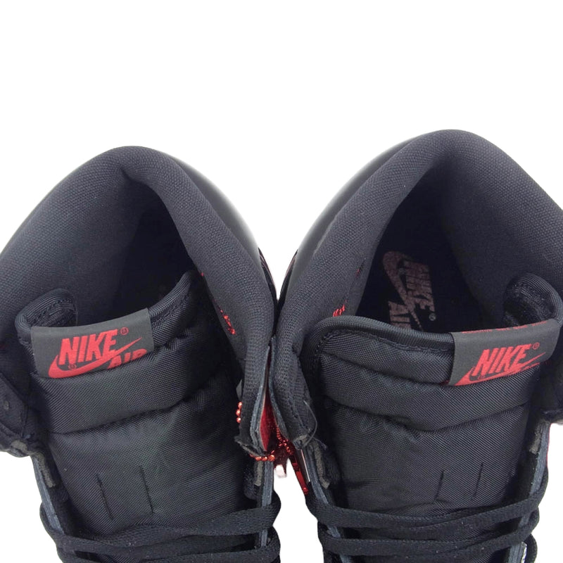 NIKE ナイキ 555088-063 Nike Air Jordan 1 High OG Patent Bred ナイキ エアジョーダン1 ハイ OG パテント ブレッド スニーカー ブラック系 レッド系 27.5cm【新古品】【未使用】【中古】