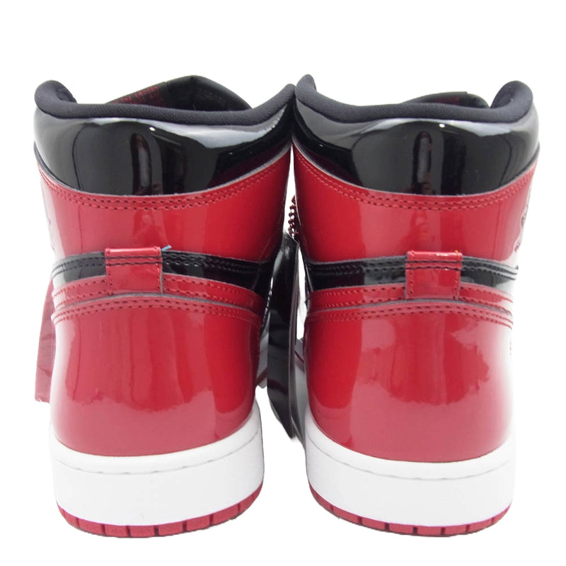 NIKE ナイキ 555088-063 Nike Air Jordan 1 High OG Patent Bred ナイキ エアジョーダン1 ハイ OG パテント ブレッド スニーカー ブラック系 レッド系 27.5cm【新古品】【未使用】【中古】