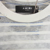 AMIRI アミリ ショットガン ダメージ加工 ボーダー 半袖 Tシャツ グレー系 XS【中古】