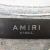 AMIRI アミリ ショットガン ダメージ加工 ボーダー 半袖 Tシャツ グレー系 XS【中古】
