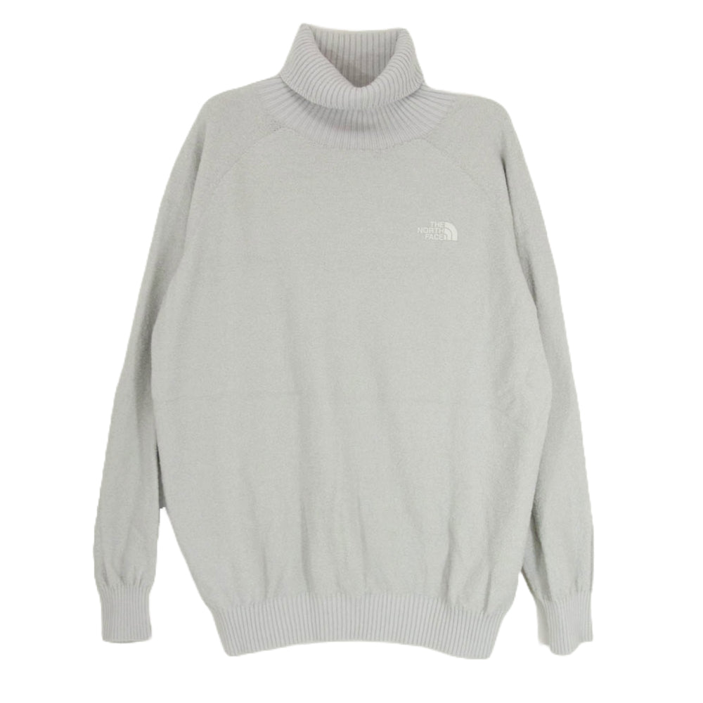 THE NORTH FACE ノースフェイス NT62297F ハイネック ウール ナイロン ポリエステル セーター ニット グレー系 M【中古】
