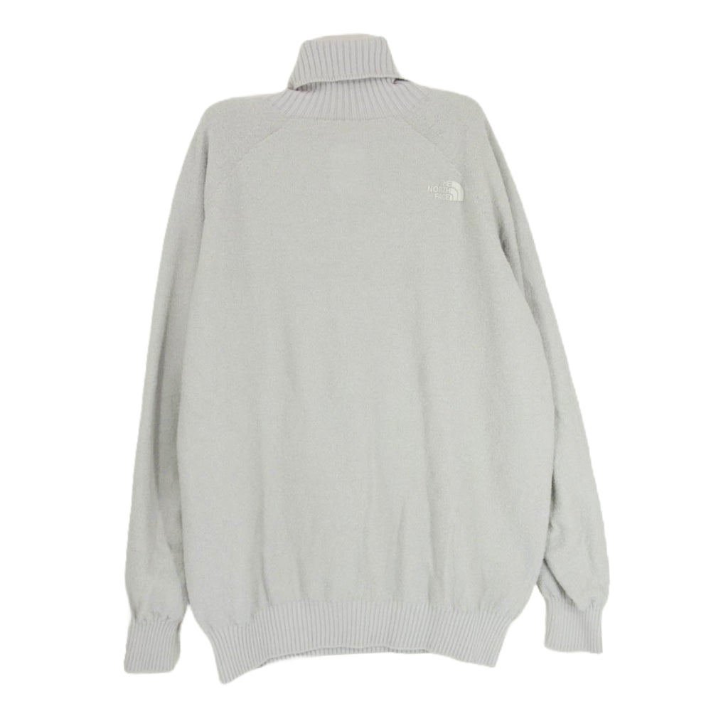 THE NORTH FACE ノースフェイス NT62297F ハイネック ウール ナイロン ポリエステル セーター ニット グレー系 M【中古】