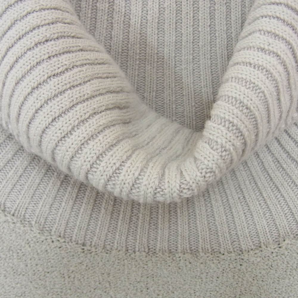 THE NORTH FACE ノースフェイス NT62297F ハイネック ウール ナイロン ポリエステル セーター ニット グレー系 M【中古】