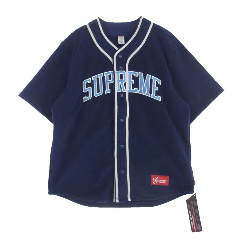 Supreme シュプリーム 24AW 24FW Polartec Baseball Jersey ポーラテック ベースボール ジャージー 半袖 シャツ フリースジャケット ブルー系 M【新古品】【未使用】【中古】