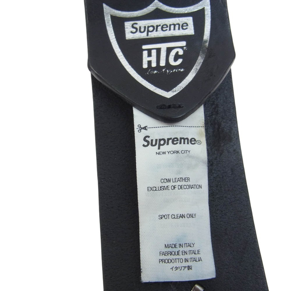 Supreme シュプリーム 23SS HTC エイチティーシー Studded Belt スタッズ レザー ベルト ブラック系 L【中古】