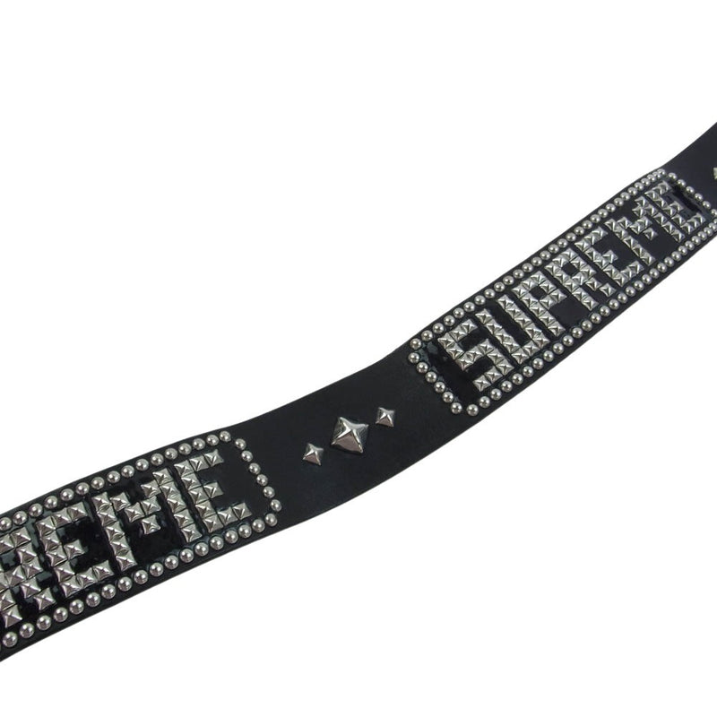 Supreme シュプリーム 23SS HTC エイチティーシー Studded Belt スタッズ レザー ベルト ブラック系 L【中古】