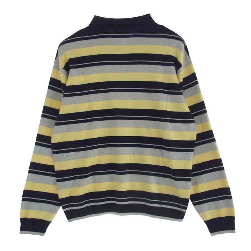 Supreme シュプリーム 24AW 24FW Stripe Zip L/S Polo ストライプ ジップアップ フルジップ ロングスリーブ 長袖 ポロシャツ ニット ニットポロ マルチカラー系【極上美品】【中古】