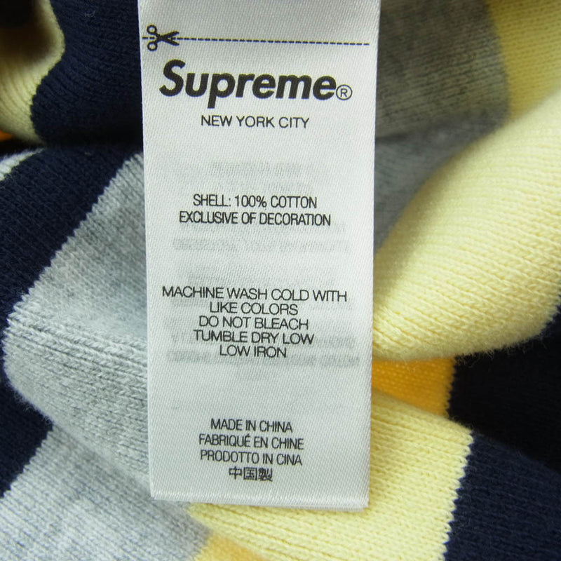 Supreme シュプリーム 24AW 24FW Stripe Zip L/S Polo ストライプ ジップアップ フルジップ ロングスリーブ 長袖 ポロシャツ ニット ニットポロ マルチカラー系【極上美品】【中古】