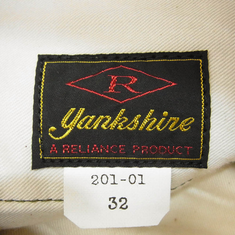 Yankshire ヤンクシャー 440-201-01 ビッグヤンク M1945 TROUSERS SATEEN トラウザーズ ワーク パンツ カーキ系 32【中古】