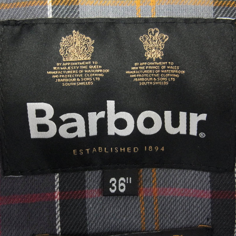 Barbour バブアー 222MCA0790 BEAMS F ビームスエフ別注 BEDALE CLASSIC FIT ビデイル クラシックフィット ピーチスキン ジャケット グリーン系 36【美品】【中古】