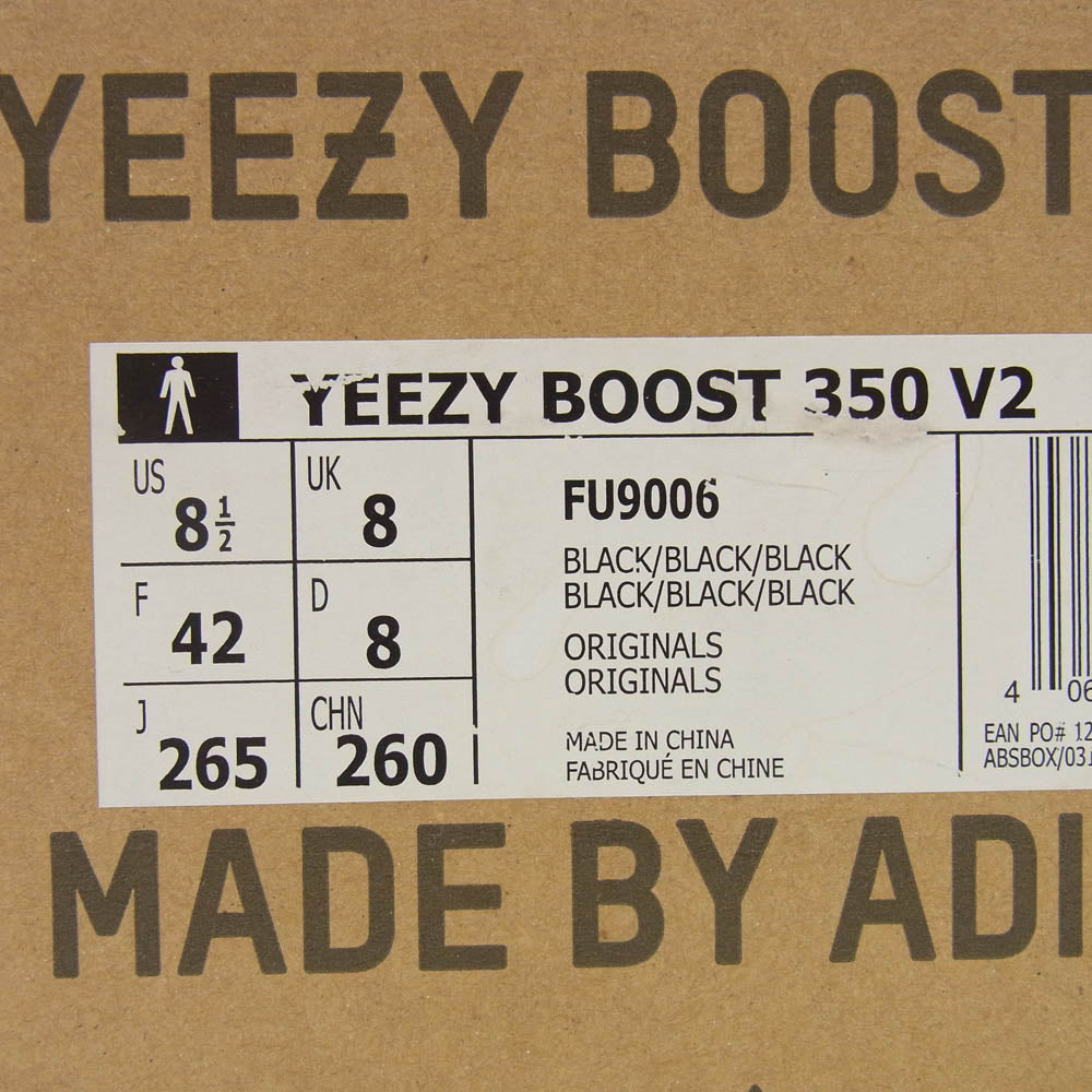 adidas アディダス FU9006 YEEZY BOOST イージーブースト 350 V2 ローカット スニーカー ブラック系 26.5cm【中古】