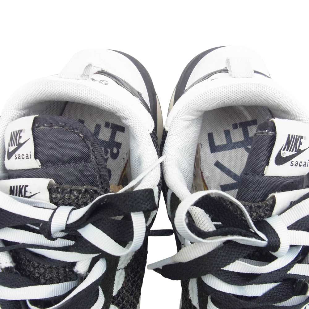 NIKE ナイキ CV1363-001 SACAI サカイ VAPORWAFFLE BLACK AND WHITE ヴェイパー ワッフル スニーカー ブラック系 26.5cm【中古】