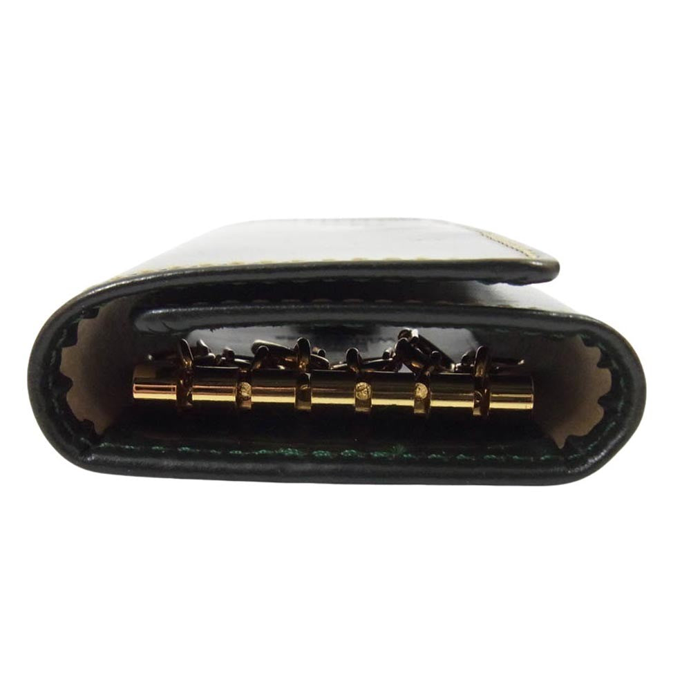 WHITE HOUSE COX ホワイトハウスコックス S9692 ブライドルレザー 6蓮 キーケース グリーン系【極上美品】【中古】